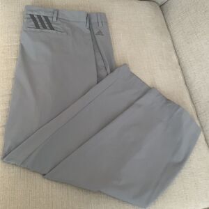 Adidas Climalite Gray Straight Leg Golf Pants Size 40/30